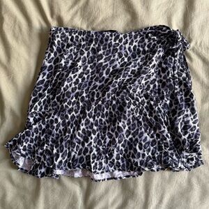 Urban Outfitters Gilly Ruffle Wrap Mini Skirt